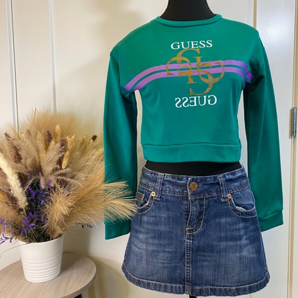 Teens Cropped Sweatshirt by Guess (B1015) - Picture 2 of 6